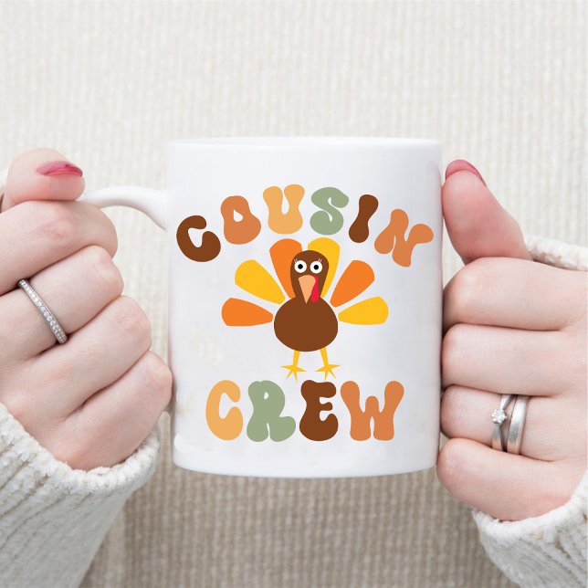 Autumn Thanksgiving Cousin Crew Fall Turkey Coffee Mug (Autumn Thanksgiving Cousin Crew Fall Turkey Coffee Mug)