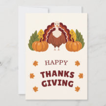 Autumn Thanksgiving Dinner Pumpkin & Turkey