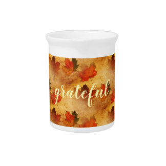 Autumn Thanksgiving Holiday Beverage Pitcher