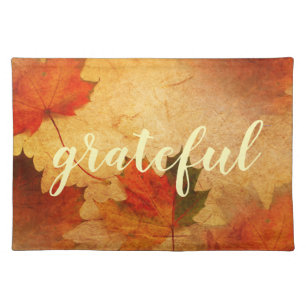 Autumn Thanksgiving Holiday Cloth Placemat