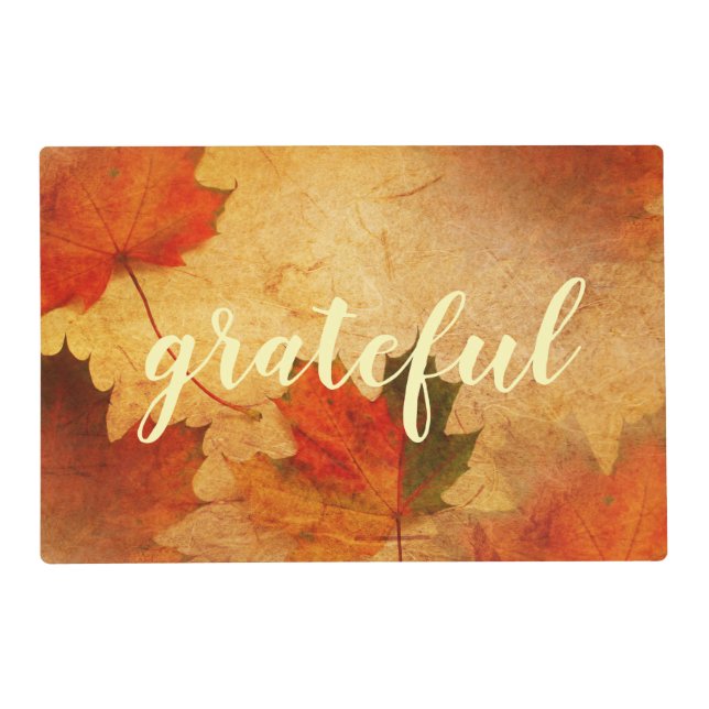 Autumn Thanksgiving Holiday Placemat (Front)