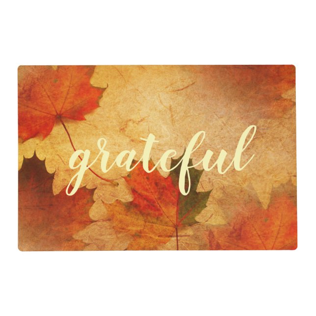 Autumn Thanksgiving Holiday Placemat (Front)