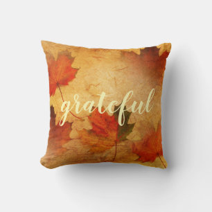 Autumn Thanksgiving Holiday Throw Pillow
