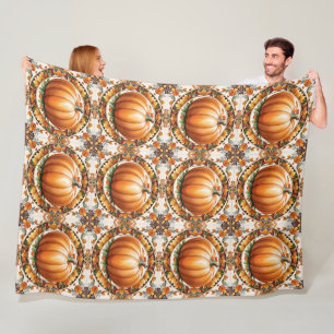 Autumn Thanksgiving Popular Pumpkin Collection Fleece Blanket