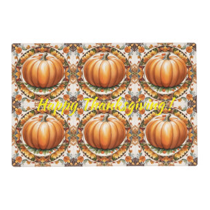 Autumn Thanksgiving Popular Pumpkin Collection Placemat
