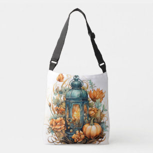 Autumn Thanksgiving Pumpkin Lantern Harvest Crossbody Bag