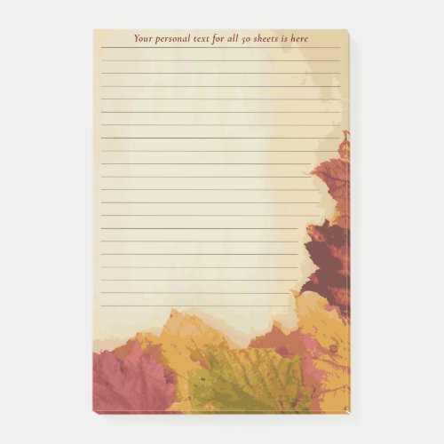 Autumn   the fall  leaves theme    post_it notes