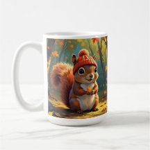 Autumn Theme Coffee Mug | Fall Squirrel