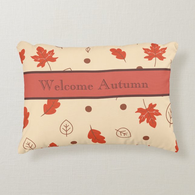 Autumn theme pillow  (Front)