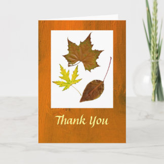 Autumn Theme Thank You Card