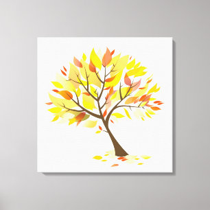 Autumn Theme Tree [24x24] inches Canvas Print