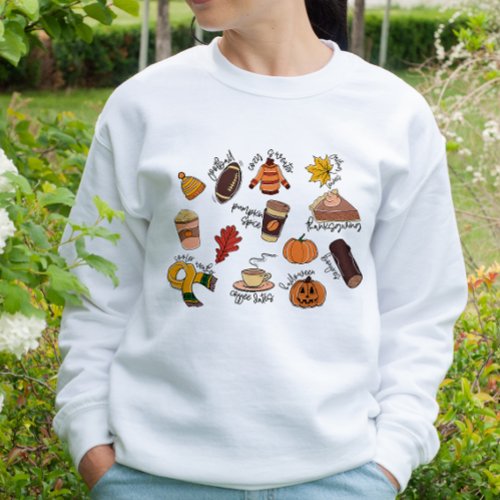 AUTUMN THEMED ALL THINGS FALL SWEATSHIRT