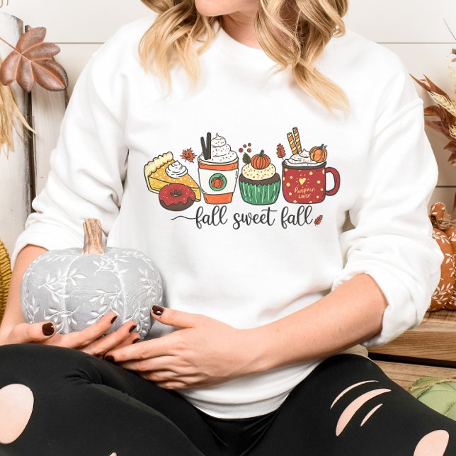 AUTUMN THEMED COFFEE LOVER FALL SWEET FALL SWEATSHIRT (Creator Uploaded)