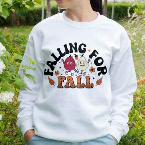 AUTUMN THEMED CUTE FALLING FOR FALL PUMPKIN SWEATSHIRT