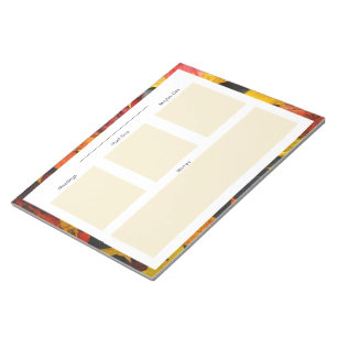 Autumn-Themed Daily Planning Notepad