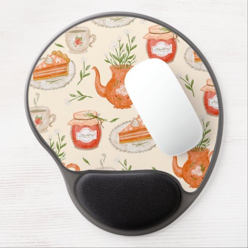 Autumn themed design gel mouse pad