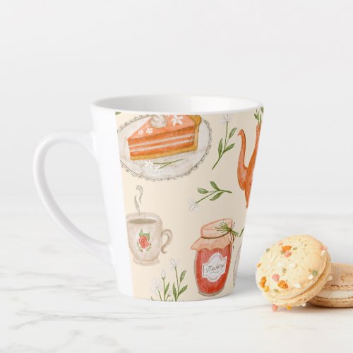 Autumn themed design latte mug