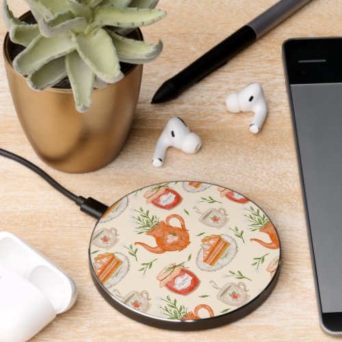 Autumn themed design wireless charger 