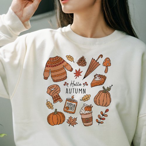 AUTUMN THEMED FALL FOR JESUSU HE NEVER LEAVES SWEATSHIRT