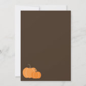 Autumn Themed Fall In Love Baby Shower Invite (Back)