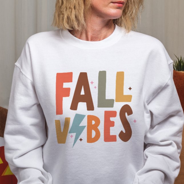 AUTUMN THEMED FALL VIBES SWEATSHIRT (Creator Uploaded)
