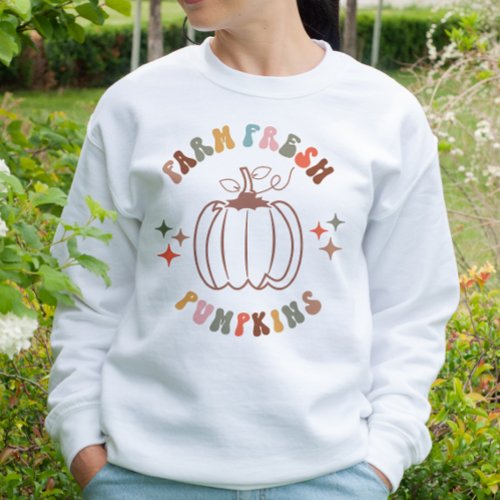 AUTUMN THEMED FARM FRESH PUMPKINS SWEATSHIRT