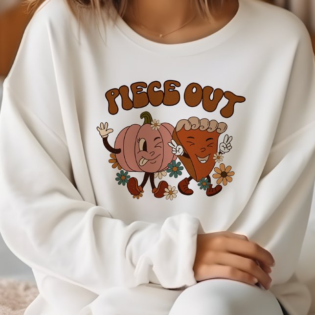 AUTUMN THEMED FUNNY PEACE OUT PUMPKIN PIE SWEATSHIRT (Creator Uploaded)
