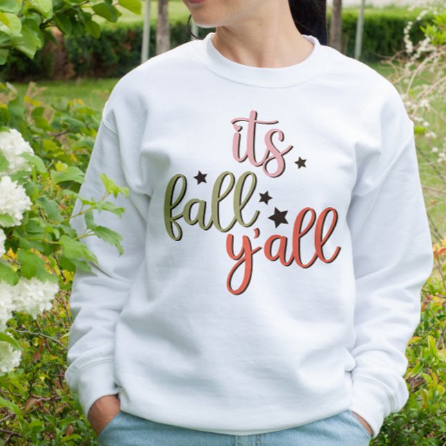 AUTUMN THEMED IT'S FALL Y'ALL SWEATSHIRT (Creator Uploaded)