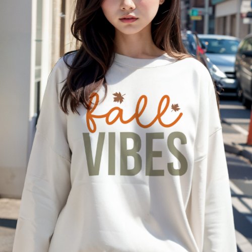 AUTUMN THEMED RETRO FALL VIBES SWEATSHIRT