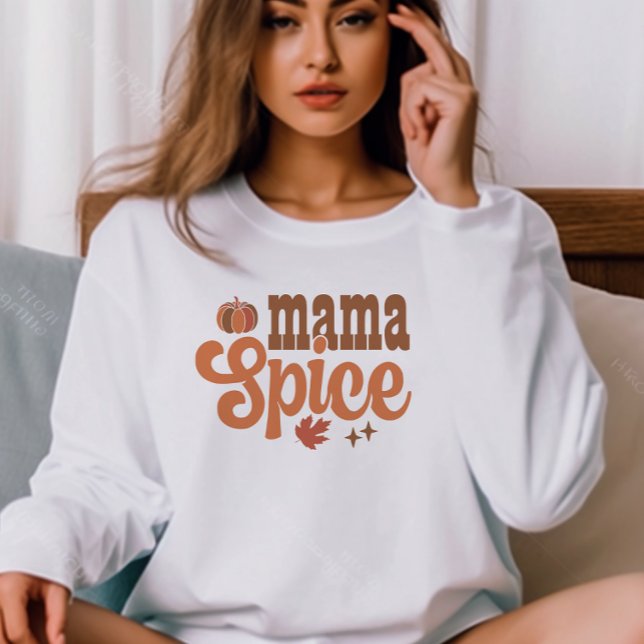 AUTUMN THEMED RETRO SPICE MAMA PUMPKIN SWEATSHIRT (Creator Uploaded)