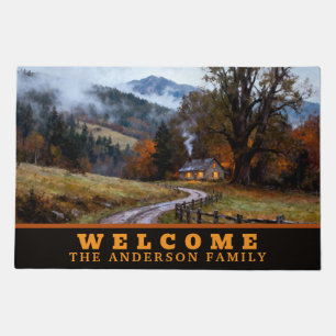 Autumn Themed Welcome To Our Home Doormat