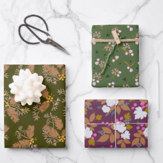 Autumn to Winter in Celebration Wrapping Paper She