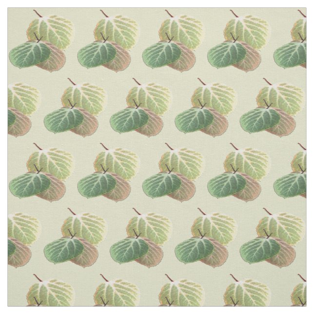 Autumn Touched Aspen Leaves Fabric (Swatch)