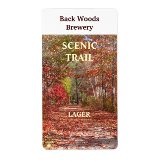 Autumn Trail ~ Beer Wine Label