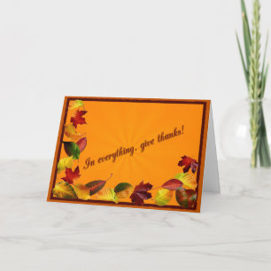 Autumn trail holiday card