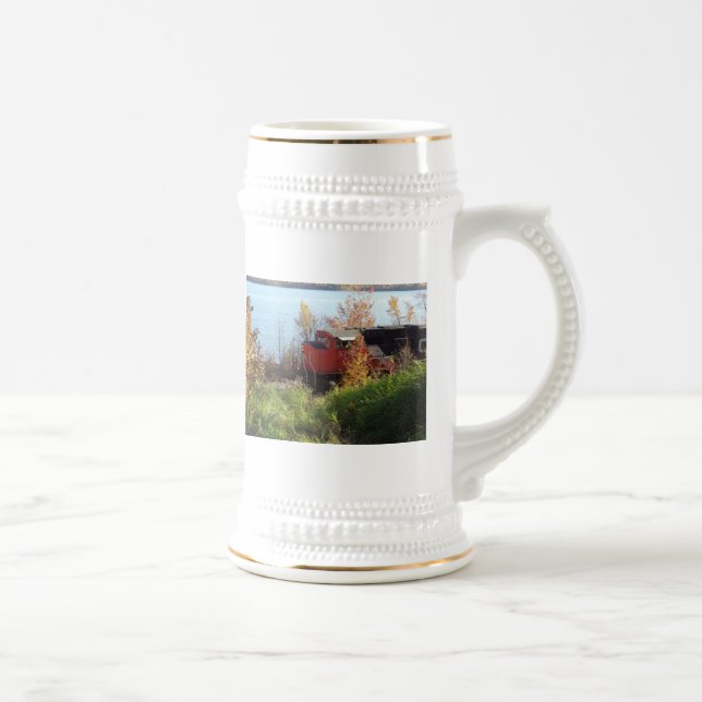 Autumn Train Beer Stein (Right)