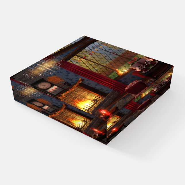 Autumn Tranquility Paperweight (Angled)