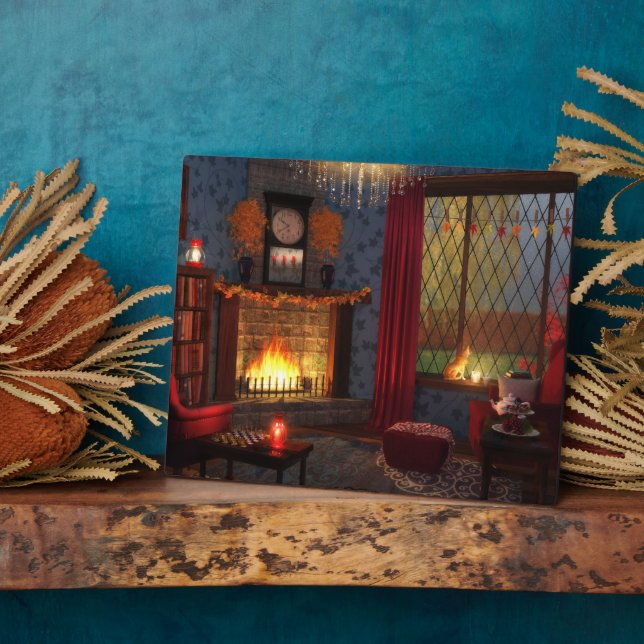 Autumn Tranquility Plaque (Side)