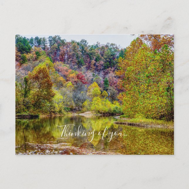 Autumn Tranquility Thinking Of You Postcard (Front)
