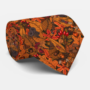 Autumn treasures neck tie