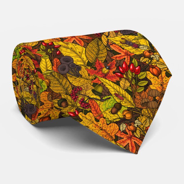 Autumn treasures neck tie (Rolled)