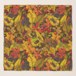 Autumn treasures scarf<br><div class="desc">Hand-drawn autumn pattern featuring mushrooms, various berries,  fallen leaves and bugs</div>