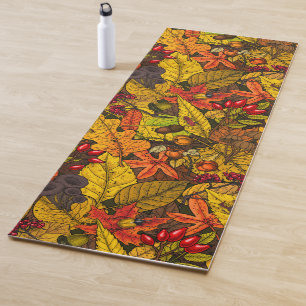 Autumn treasures yoga mat