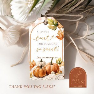 Autumn Treat For Someone Pumpkin Gift Tag