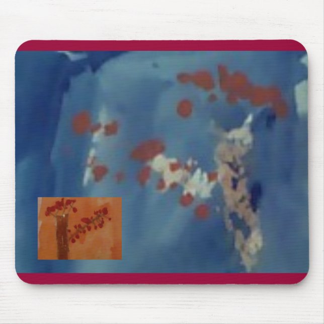 autumn tree 2, autumn tree by boo mouse pad (Front)