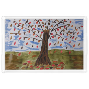 Autumn Tree Acrylic Tray
