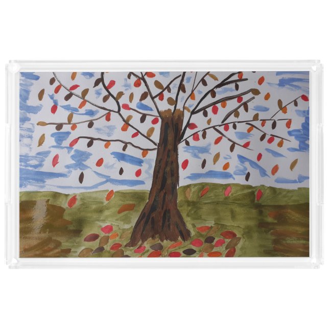 Autumn Tree Acrylic Tray (Front)