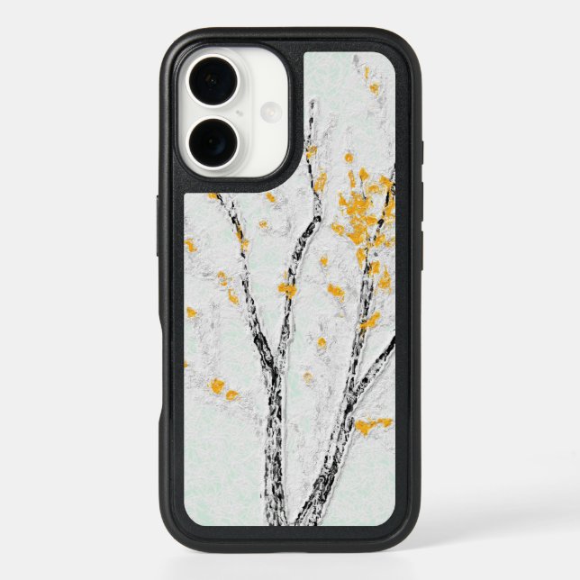Autumn Tree Branches with Yellow Fall Leaves Otterbox iPhone Case (Back)