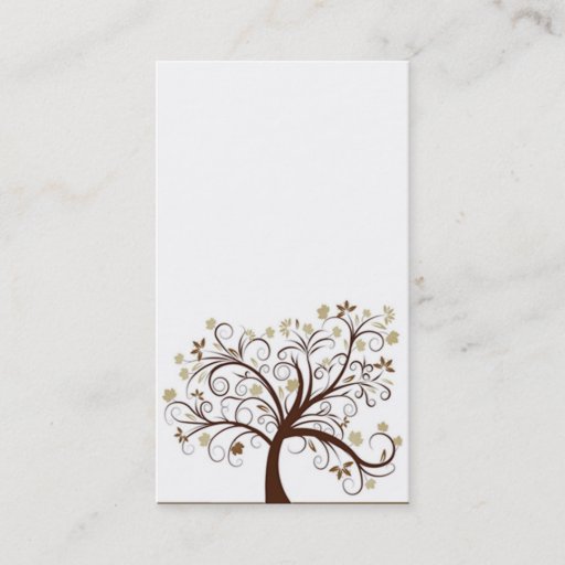 Customizable Autumn Tree Business Card