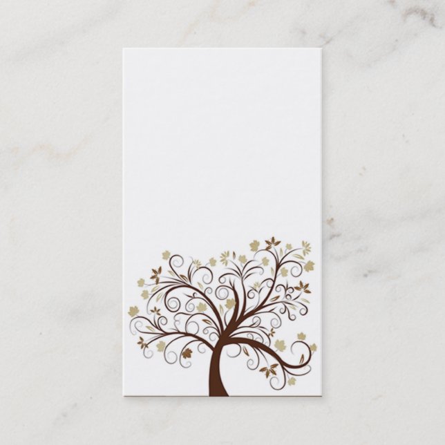 Autumn Tree Business Card (Front)